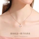 Колье Grace Girl Diamond Princess для женщин, цепочка из белого золота на ключицу, практичное украшение, подарок на годовщину или день рождения для девушки. - изображение 1