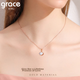 Колье Grace Girl Diamond Princess для женщин, цепочка из белого золота на ключицу, практичное украшение, подарок на годовщину или день рождения для девушки. - изображение 6