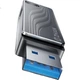 Флеш-накопичувач HP 512 ГБ USB 3.2 з однією головкою, обертовий, 150 МБ/с, високошвидкісний обертовий USB-накопичувач, для бізнесу, офісу, навчального комп'ютера, великої ємності, сумісний з різними системами, сірий - изображение 2