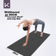 Килимок для йоги Keep, килимок для фітнесу з натурального каучуку, розширений до 80 см, професійний нековзний зносостійкий, лінії положення тіла, колір бурштину - зображення 8
