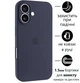 Чохол Silicone Premium case з захистом камери для iPhone 17 Full Camera Protective dark blue 6030 - изображение 1