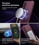 Чохол силіконовий з магнітом протиударний Case with MagSafe для Samsung Galaxy S24 FE (Samsung S24FE) wine red - изображение 2