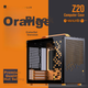Корпус JONSBO Z20 оранжево-черный MATX (съемная ручка, поддержка радиаторов 240 мм, воздушное охлаждение 163 мм, совместимость с блоками питания ATX, поддержка видеокарт большой длины, Type-C Gen2) - изображение 4
