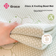 Килимок для охолодження Grace Class A Bean Ice Silk Summer Soft Single Mat Green 180*200 см - изображение 11