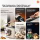 ACA Chef Machine and Dough Mixer Home Use 6.5L Full Automatic Kneading All-in-One Machine Egg Beater Pasta Maker Meat Grinder Sausage Stuffer Cooking Machine Membrane Master ASM-A3 - зображення 6