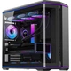Корпус SAMA Giant Wave 3 Black для настільного комп'ютера Seaside ATX з високою прозорістю, вигнутим склом, вбудованою світловою стрічкою ARGB, задньою панеллю материнської плати, 360-градусним радіатором, швидкознімним Type-C - изображение 1