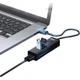Розширювальна док-станція UNITEK USB Hub для ноутбуків та настільних комп'ютерів, високошвидкісний концентратор 3.0 з адаптером порту живлення Type-C, подовжувач 0,3 метра Y-3089T - изображение 1