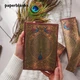 Paperblanks [Подарок на выпускной] Блокнот Пей Ланк, высококачественный дневник, подарок для мужчин и женщин, подарок на годовщину, студенческий день рождения, подарок для друга, дневник, Павлин Хафеза - изображение 5