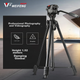 Штатив для камери Weifeng WF-3302, демпфуюча панорамна головка для бездзеркальних та дзеркальних камер Nikon, Canon, цифрова фотозйомка, портативний штатив для прямих трансляцій та використання на відкритому повітрі, підставка з алюмінієвого сплаву - изображение 4