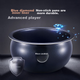 Рисоварка SUPOR для 3-4 осіб, 4-літрова каструля Blue Diamond Small Quick Ball Pot, рис на дровах, антипригарна сковорода для домашнього використання, приготування рису на пару та каші, багатофункціональна розумна електрична рисоварка мікротиску 40FC661 - изображение 9