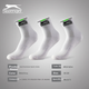 Носки Slazenger STA2200981 мужские для бадминтона средней высоты, белые, 3 пары - изображение 6
