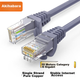 Патч-корд Choseal Cat 6 UTP 1 Гбит/с 10 м Серый (QS2619AT10J) - изображение 4