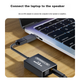 Внешняя звукова карта ZHENWEI USB/Type-C – оптический выход + разъем 3.5 мм, кабель 1.2 м - изображение 5