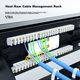 Патч-панель ZLEUE ZL-P6A 19" 3U 24 порта Cat 6 с модулями и организатором кабеля Черная - изображение 11