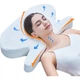 Подушка для сну Aeromax Side Sleeping Pillow, подушка у формі медузи, без тиску на обличчя, проти зморшок, проти носогубних складок, подушка з піни з ефектом пам'яті для шийного відділу хребта, захист для порожнистих очей, подушка для сну з вух - зображення 1