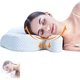 Подушка для сну Aeromax Side Sleeping Pillow, подушка у формі медузи, без тиску на обличчя, проти зморшок, проти носогубних складок, подушка з піни з ефектом пам'яті для шийного відділу хребта, захист для порожнистих очей, подушка для сну з вух - зображення 2