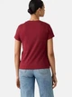 Koszulka damska bawełniana Levi`s The Perfect Tee Emb Rose Bw Warm 17369-3497 L Bordowa (5401235278915) - obraz 2
