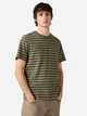 Футболка бавовняна довга чоловіча Levi`s Ss Original Hm Tee Max Stripe 56605-0314 M Хакі (5401235157029) - зображення 1