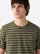 Футболка бавовняна довга чоловіча Levi`s Ss Original Hm Tee Max Stripe 56605-0314 M Хакі (5401235157029) - зображення 2