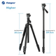 Штатив-монопод Fotopro A5i+MH-2A+SJ-85 с гидравлической головкой, регулируемый для беззеркальных цифровых камер и видеосъемки, цвет «перьевой серый». - изображение 8