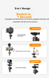 Штатив-монопод K&F CONCEPT 2 в 1 с Bluetooth пультом 158 см - изображение 8