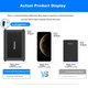 Механический жесткий диск Newsmy 2 ТБ, 3,5 дюйма, настольный, серия Xingji, USB Type-C 3.1, силиконовый защитный металлический корпус, большая емкость. - изображение 2
