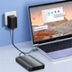 Диск жорсткий зовнішній Newsmy серії Xinghan 3 ТБ 3.5 дюйма USB 3.1 Type-C у металевому корпусі, синій - зображення 5