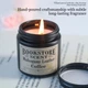Ароматическая свеча «Bookstore Scent» Mahogany Leather Coffee черная 100 г - изображение 5