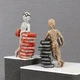 Статуэтка «Books Lover» читатель с книгами белая 85 мм - изображение 3