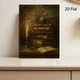 Постер «Винтажные книги и свеча» на холсте 30×40 см - изображение 4