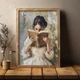 Постер «Девушка с книгой» винтажный на холсте 30×40 см - изображение 5