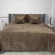 Покрывало ТЕП "VELOUR" Coffee/Ромб круглый, 240x260 - изображение 1