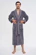 Халат Nusa 120115612 4XL Махра Сірий - изображение 1