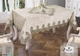Скатертина Selin 120114361 160х350 см Оксамит Бежевий - изображение 1