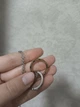 Кулон гіпоалергенний Double Ring з ланцюжком, підвіска, прикраса на шию з медичної сталі під срібло, унісекс - зображення 7