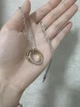 Кулон гіпоалергенний Double Ring з ланцюжком, підвіска, прикраса на шию з медичної сталі під срібло, унісекс - зображення 8