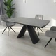 Стіл GREYSON CERAMIC 160(240)*90 сірий мат/чорний - изображение 7