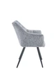 Cтілець STEFAN чорний каркас/світло-сірий тк. - изображение 2