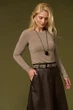 Женский лонгслив 3125 ТМ Triko Bakh 46-48 темный тауп (3125_dark taupe_1) - изображение 2