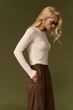 Женский лонгслив 3125 ТМ Triko Bakh 42-44 айвори (3125_ivory_1) - изображение 7
