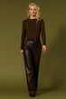 Женский лонгслив 3125 ТМ Triko Bakh 42-44 шоколад (3125_chocolate_1) - изображение 2