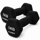 Гантелі вінілові Crivit 2 x 1 кг Black (R4836131820250) - изображение 1