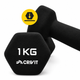 Гантелі вінілові Crivit 2 x 1 кг Black (R4836131820250) - изображение 5