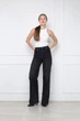 Джинсы wide leg женские M цвет черный YUKI ЦБ-00295752 - изображение 1