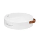 Фруктовница круглая Ardesto AR0961 22х22х5.5 см белая - изображение 1