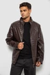 Куртка мужская однотонная экокожа коричневый 214R603-5 AGER XL - изображение 1