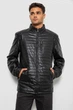 Куртка мужская однотонная экокожа черный 214R607-5 AGER M - изображение 2