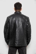 Куртка мужская однотонная экокожа черный 214R607-5 AGER M - изображение 5