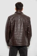 Куртка мужская однотонная экокожа коричневый 214R603-5 AGER XL - изображение 5