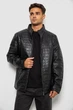 Куртка мужская однотонная экокожа черный 214R603-5 AGER XL - изображение 1
